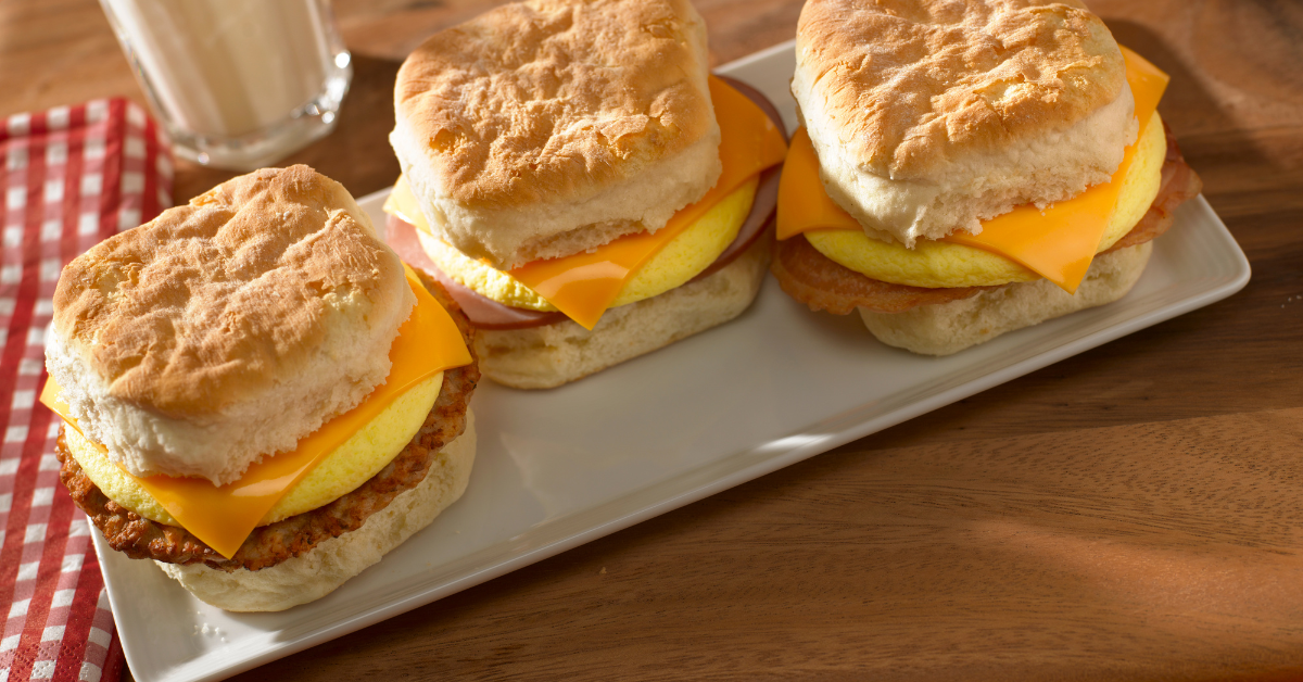 Pre Cooked Healthy Breakfast Sandwiches