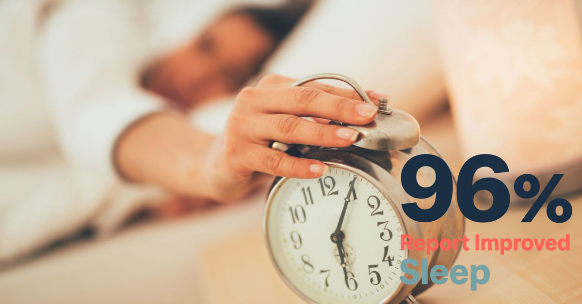 Improved sleep from workouts